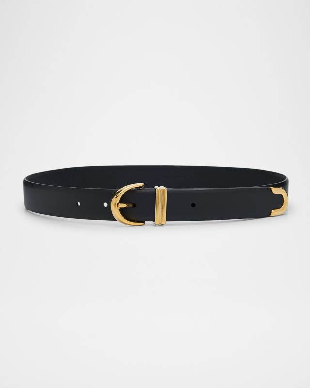 Bambi Skinny Leather Belt